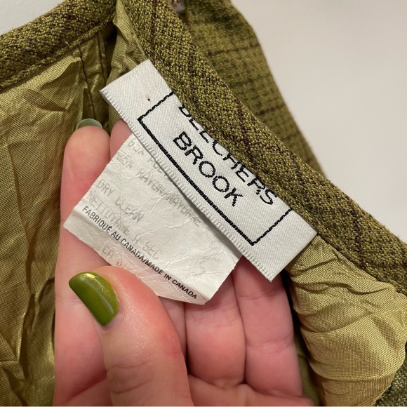 Green plaid skirt - Picture 4 of 4